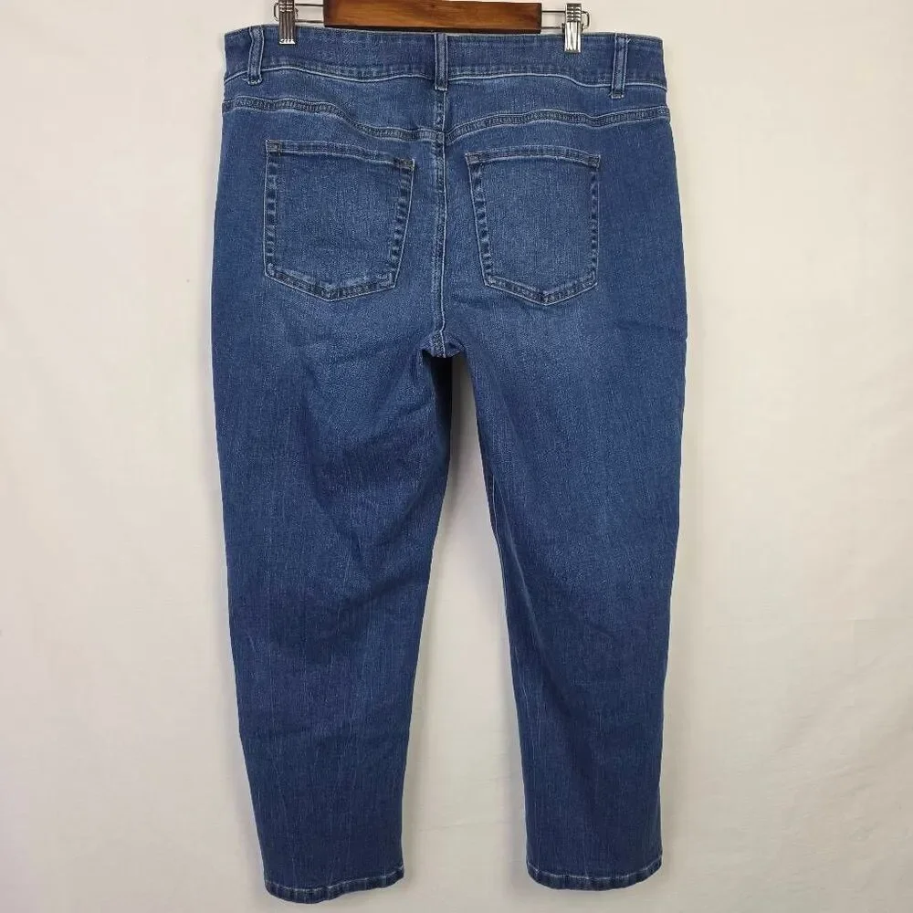 M Jeans by Maurices 18W Curvy High Rise Slim Straight Denim - Picture 9 of 11